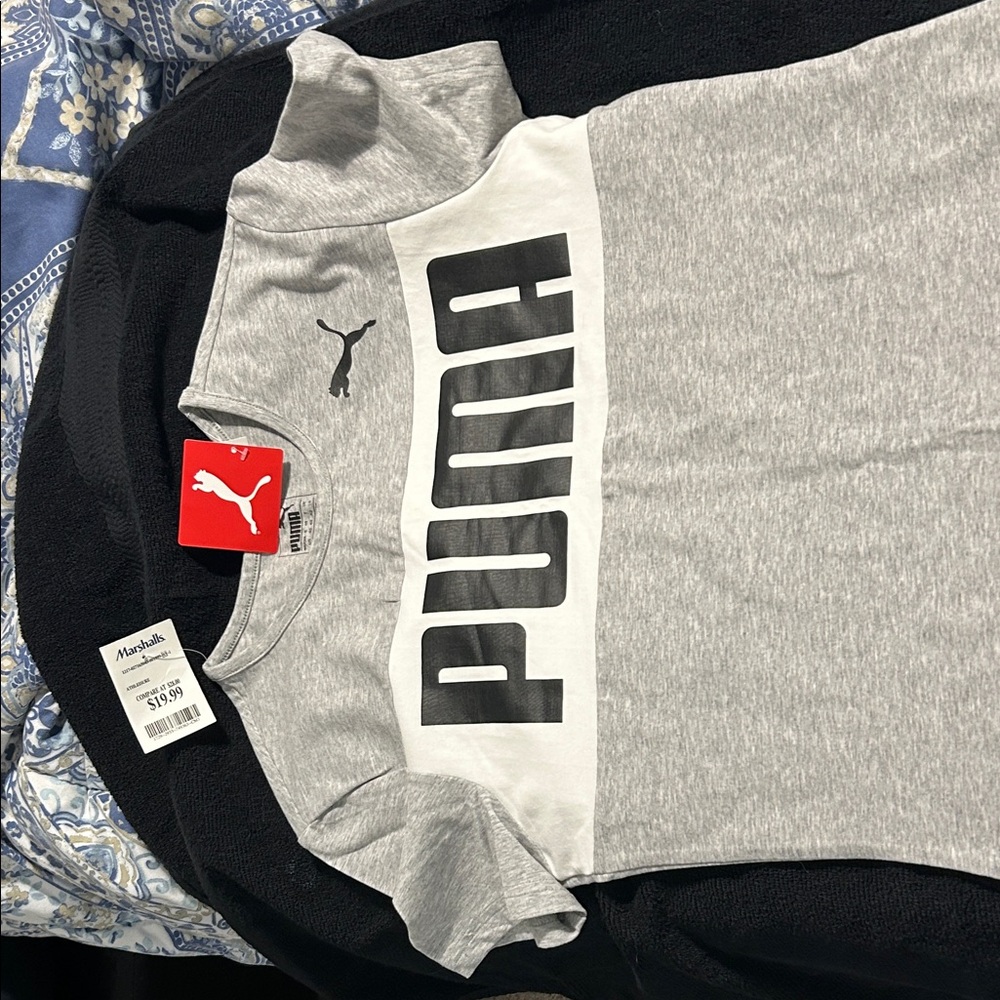 Puma Light Gray Heather Logo Dress - Picture 5 of 5